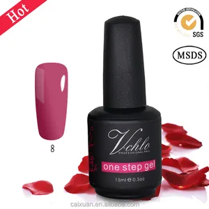 2017 il migliore one step polacco del gel del chiodo della fabbrica di qualità superiore 100 dolce colori uv gel migliore qualità gel polish fornire campioni gratuiti di trasporto libero