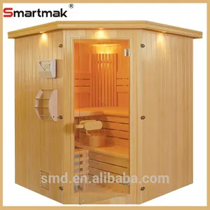 tradicional de madera casa prefabricada spa en casa belleza tradicional de la sala de sauna de vapor para 4 personas