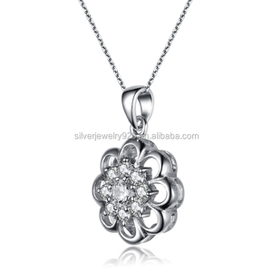 2025 Most Popular Classic Beautiful Ladies Design Sterling Silver Mother and <strong>Daughter</strong> Gemstone Stone <strong>Necklace</strong> 925 - Product Image 6
