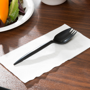 Peso Medio negro de plástico <span class=keywords><strong>desechables</strong></span> horquillas de utensilios <span class=keywords><strong>cubiertos</strong></span> proveedor - Product Image 3