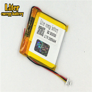 Plugue 1.0-<strong>3</strong> P Bateria De L&iacute;tio 303030 300 mAh lithium polymer battery Li Ion battery lipo Recarreg&aacute;vel with PCM - Product Image 2