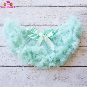 मिंट ग्रीन शराबी शिफॉन Pettiskirts बच्चे टूटू स्कर्ट लड़कियों राजकुमारी नृत्य पहनने पार्टी शीतल Tulle स्कर्ट पेटीकोट थोक - Product Image 1
