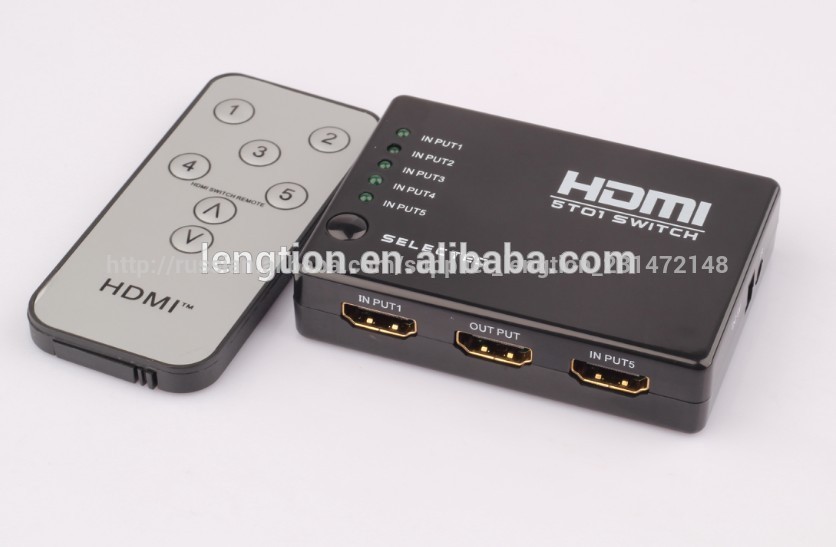 Hdmi переключатель 3 порт с ик-пульта дистанционного управления поддерёкой 3d до 1080p для hdtv dvd-дисков