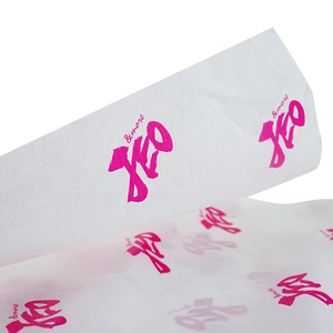 Tùy chỉnh in hoa hồng mẫu logo trong món quà màu trắng gói mô bao bì giấy cho hàng may mặc và quà tặng - Product Image 2