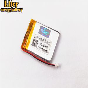 Connector 1.25-2 P 603443 1000 mah 3.7 v rechargeable lipo battery li ion polymer battery Solar lithium battery with PCM - Product Image 5