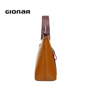 Borsa a Mano in Vera Pelle di Alta Qualità per <span class=keywords><strong>Donna</strong></span>, Stile Classico Britannico, <span class=keywords><strong>Marca</strong></span> di Design - Product Image 4