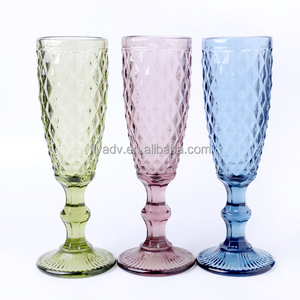 Flûtes à vin en verre cristallin rétro, verres à <span class=keywords><strong>champagne</strong></span>, verres à shot, gobelets à vin vintage en gros - Product Image 1