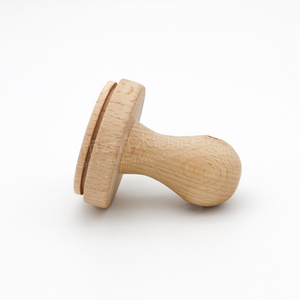 Su misura in legno di faggio manico in Silicone torta biscotto bollo per festa novità regalo strumenti di cottura da te - Product Image 4