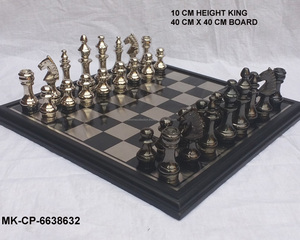 Tablero de Ajedrez de metal de alta calidad con jugadores Nuevo tablero de ajedrez de diseño atractivo de proveedores de Royal Home Collection - Product Image 5