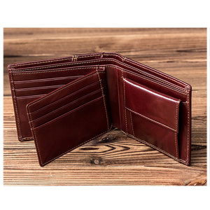 الصين RFID ذكر الجنس بواسطة الأناناس جلد نباتي نمط جلد في بني صغير قصير حاملي بطاقات المحفظة - Product Image 5