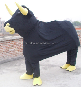Disfraz de Mascota de vaca de Toro Negro Funtoys CE 2 personas para adulto - Product Image 1
