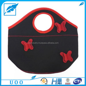 Bolsa de almuerzo de neopreno con aislamiento bonito UOO Material de poliéster bonito de China para uso escolar o de oficina seguro para alimentos - Product Image 3