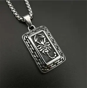 Birthday Gift to BF Men Jewelry Accessories Punk Retro <strong>Scorpio</strong> Pendant <strong>Necklace</strong> - Product Image 1