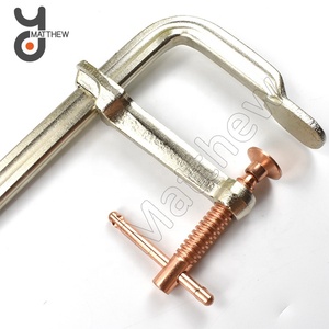 Heavy Duty Forged <strong>Table</strong> Welding F <strong>Clamp</strong> with Copper Plated Jaw - Product Image 3