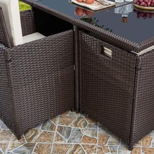 Muebles <span class=keywords><strong>de</strong></span> jardín <span class=keywords><strong>de</strong></span> mimbre Juego <span class=keywords><strong>de</strong></span> cubos <span class=keywords><strong>de</strong></span> ratán Mesa <span class=keywords><strong>de</strong></span> comedor y sillas Muebles <span class=keywords><strong>de</strong></span> jardín <span class=keywords><strong>de</strong></span> ratán al aire libre - Product Image 6