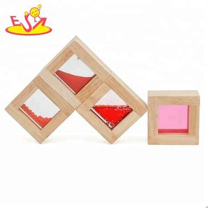 Yeni varış 16 adet duyusal ahşap gökkuşağı blokları çocuklar için W13A160 - Product Image 4