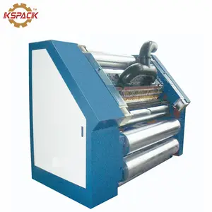 Vacuum type heat electrical single face corrugated carton box machine