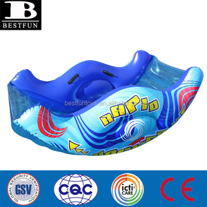 Vente en gros de grand balançoire aquatique gonflable pour enfants, jouet de piscine, balançoire aquatique personnalisée, durable, en PVC, parc aquatique flottant - Product Image 4