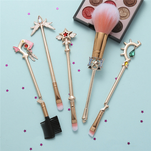 Chica mágica 5 unids/set cosméticos sombra de ojos en polvo cepillo de cejas Kit chica <span class=keywords><strong>maquillaje</strong></span> de belleza de los cepillos conjunto - Product Image 2