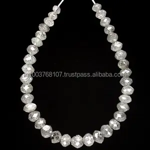 Manik-manik berlian BRIOLETTE berlian putih jernih alami 2.5 - 4 mm AA AAA + manik-manik perhiasan berlian berkilau bentuk tetesan air mata segi