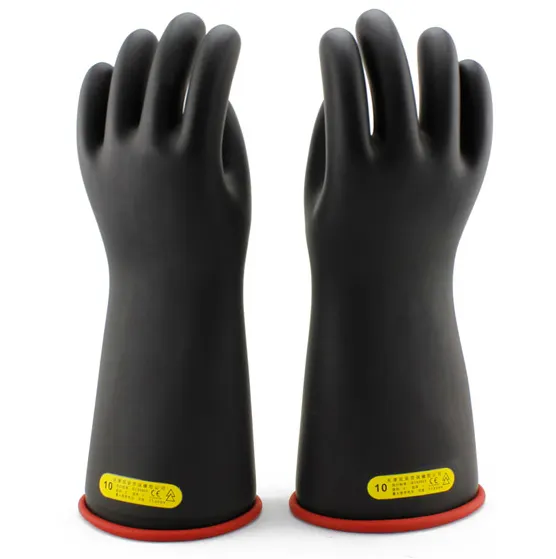 Guantes aislantes de látex Natural, clase 2, alta tensión, eléctricos, 20KV