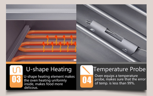 Itop — four électrique professionnel pour la cuisson du pain, appareil de pâtisserie italienne de 16 pouces - Product Image 3
