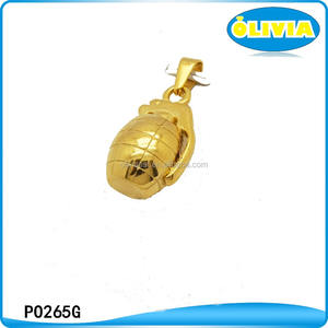 Liontin Salib Baja Tahan Karat Desain Emas Sederhana Liontin Pisau Liontin Pria Hadiah Bergaya Hiphop Modis - Product Image 4