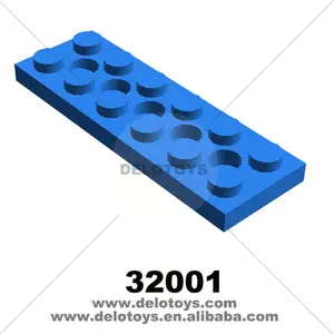 DIY toplu yapı taşları yedek parça MOC plastik rastgele tuğla teknik, plaka 2x6 5 delik (NO.32001)