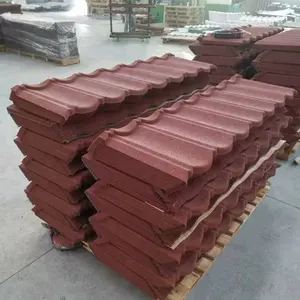 Color stone coated metal roof tile / roof tiles south africa