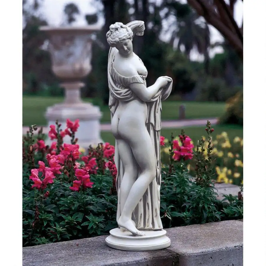 Figura de decoração de jardim, figura de esculturas de resina nude sexy nude