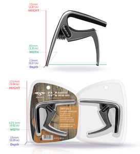 SWIFF-instrumentos <span class=keywords><strong>de</strong></span> cuerda para <span class=keywords><strong>guitarra</strong></span>, abrazadera <span class=keywords><strong>de</strong></span> precisión ajustable, capo con sintonizador incorporado - Product Image 4