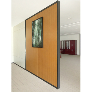 Divisor de pared de partición de oficina de madera de alta calidad 2025 directo de fábrica con diseño Popular de precio competitivo para oficinas modernas - Product Image 2