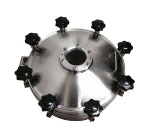 시력 유리가있는 XB 위생 원형 맨웨이 압력 탱크 맨홀 커버 - Product Image 2