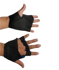 <span class=keywords><strong>gimnasio</strong></span> guantes de neopreno elástico de <span class=keywords><strong>palma</strong></span> de la mano acolchado protector guantes de llave de la protección - Product Image 2
