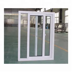 China PVC Window Factory Benutzer definierte unzerbrechliche klare gehärtete Glas für Vinyl UPVC PVC Rahmen Haus Büro Schiebefenster Lieferant