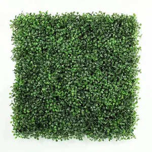 Artificial Boxwood Hedge Fence Panel Fresh Pe 3-5 Years Warranty New for Home Garden Plastic as Pictures, Natural Color Shrubs