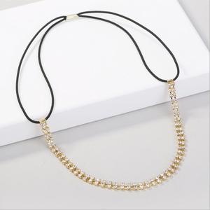 Vintage <strong>Beads</strong> <strong>Braided</strong> Headdress Crystal Headband Party Rhinestone Elastic Hair Band for Women Girls Hair Accessories - Product Image 4