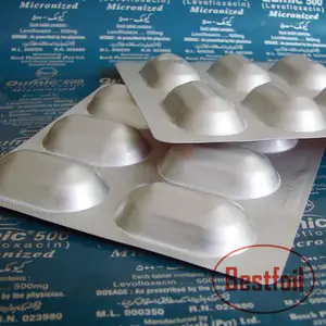 Película de alumínio de pvc para alu, embalagem de bolha da cápsula farmacêutica alu