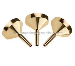 Oro metallo piccolo imbuto per la ricarica delle bottiglie di profumo vuote e atomizzatori - Product Image 1