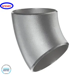 Sfenry Buttwelding ASME B16.9 A403 WP304 Stainless Steel Buttwelding Pipe Fitting A403 WP304 Stainless Steel 45 Degree Elbow