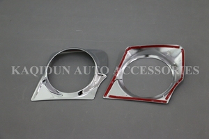 Cheap price high quality chrome and black front fog light cover for Mitsubishi Triton L200 accessories 2014 - Product Image 3