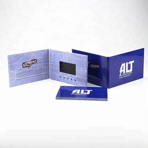 Hadiah Promosi 4.3 Inci Tampilan Lcd Kartu Pernikahan Hadiah Bermerek Brosur Video dengan Kualitas Tinggi - Product Image 3