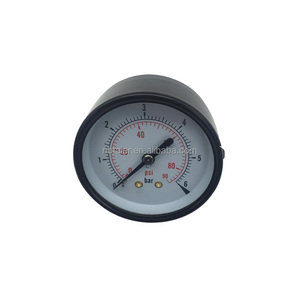 축 방향 <span class=keywords><strong>50mm</strong></span> 블랙 스틸 압력 게이지 압력계 - Product Image 1