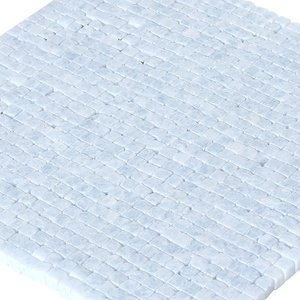 Piscine bleu mosaïque de marbre dégringolé anti-dérapant thassos bleu celeste mini carré carreaux de mosaïque de marbre - Product Image 2