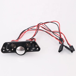 파란 금속 연료 점 RC 헬기 비행기 형을 위한 스위치를 가진 이중 전원 스위치 - Product Image 3