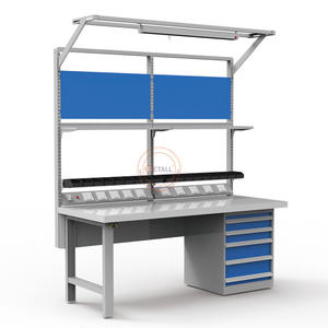 Table de travail d'atelier mécanique industrielle robuste, table de travail ESD, établi - Product Image 4