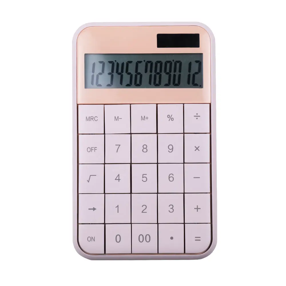 Calculadora científica portátil, artigos de papelaria coreano mini calculadora cor doce