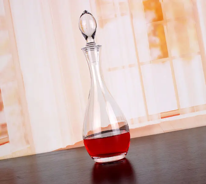 Wholesale Antique Slanted Cutting Crystal Wine Decanter