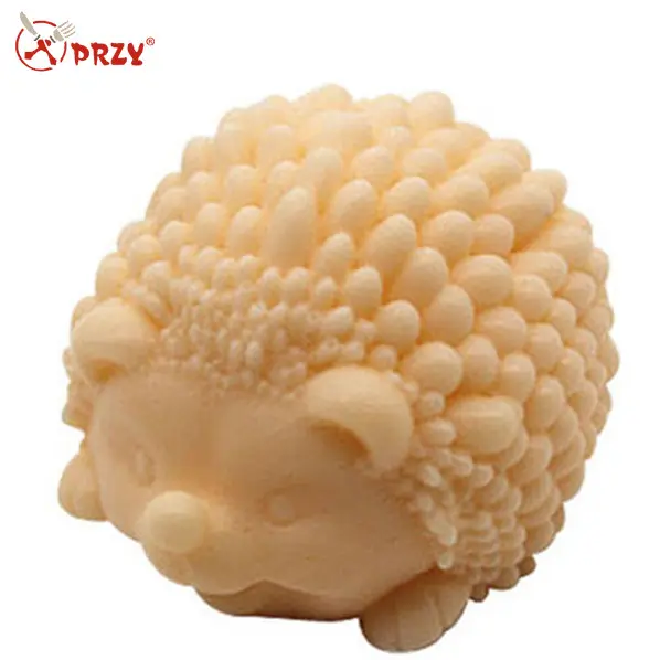 S3100 3D Cute Hedgehog Craft Art Silicone Soap/ Craft Molds