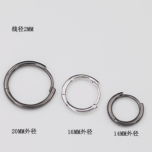 Factory Wholesale <strong>Solid</strong> Sterling <strong>Silver</strong> Women and Mens Hinged <strong>Hoop</strong> <strong>Earrings</strong> - Product Image 3